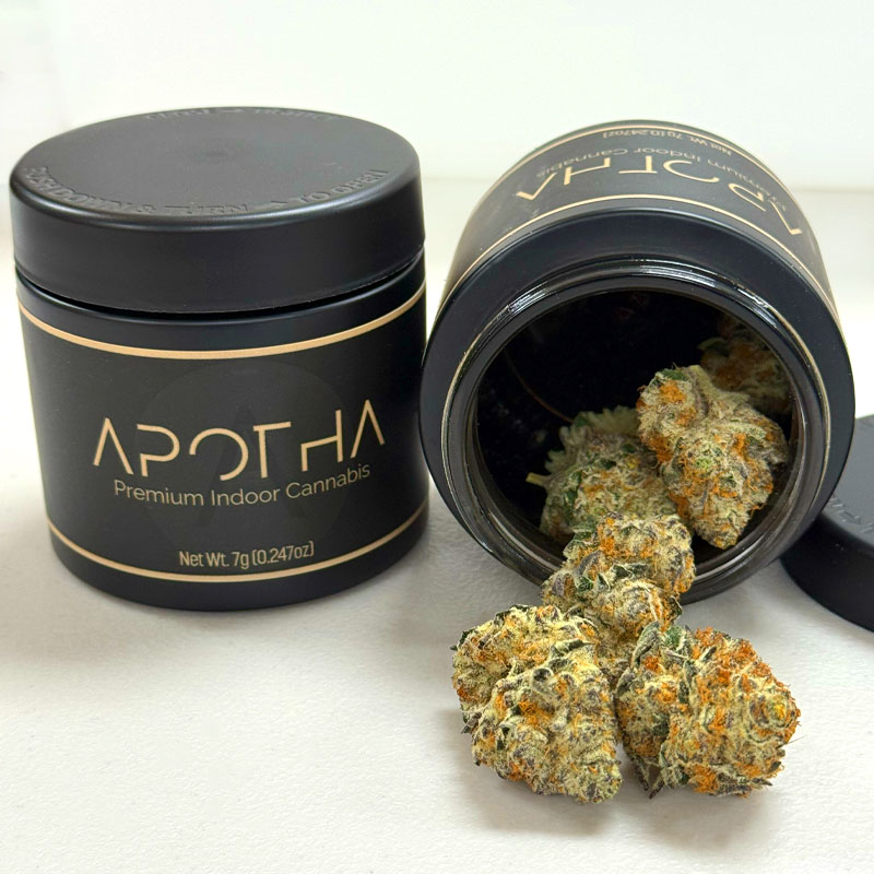 image of 34 marijuana buds in a jar from apotha growers in mississippi