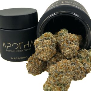 image of Illemonati marijuana buds in a jar from apotha growers in mississippi