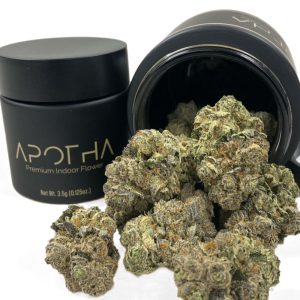 image of London Truffle marijuana buds in a jar from apotha growers in mississippi